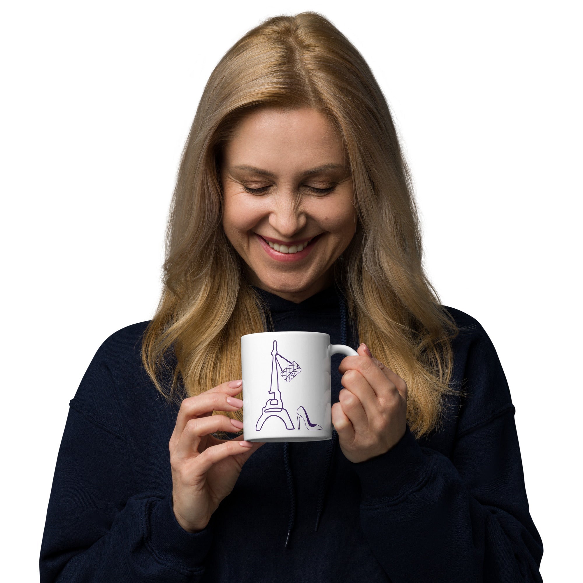 tsgabrielle® • Paris - La Tour Eiffel • Mug brillant • Blanc • Céramique • 325 ml