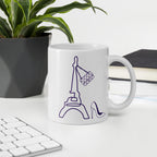 tsgabrielle® • Paris - La Tour Eiffel • Mug brillant • Blanc • Céramique • 325 ml