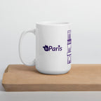 tsgabrielle® • Paris - Cathédrale Notre-Dame • Mug brillant • Blanc