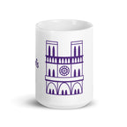 tsgabrielle® • Paris - Cathédrale Notre-Dame • Mug brillant • Blanc