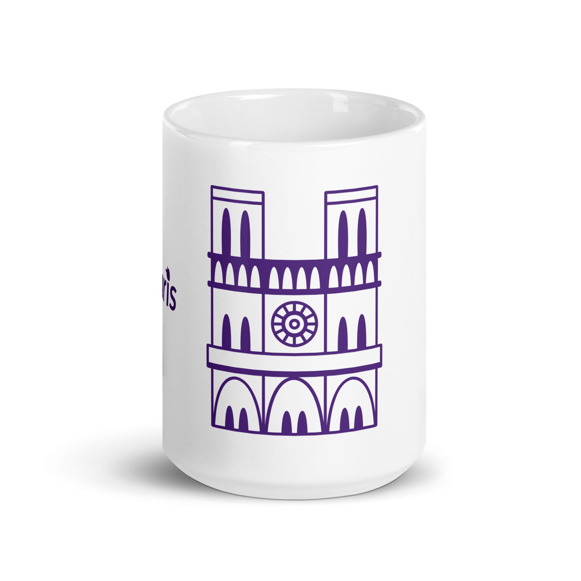 tsgabrielle® • Paris - Cathédrale Notre-Dame • Mug brillant • Blanc
