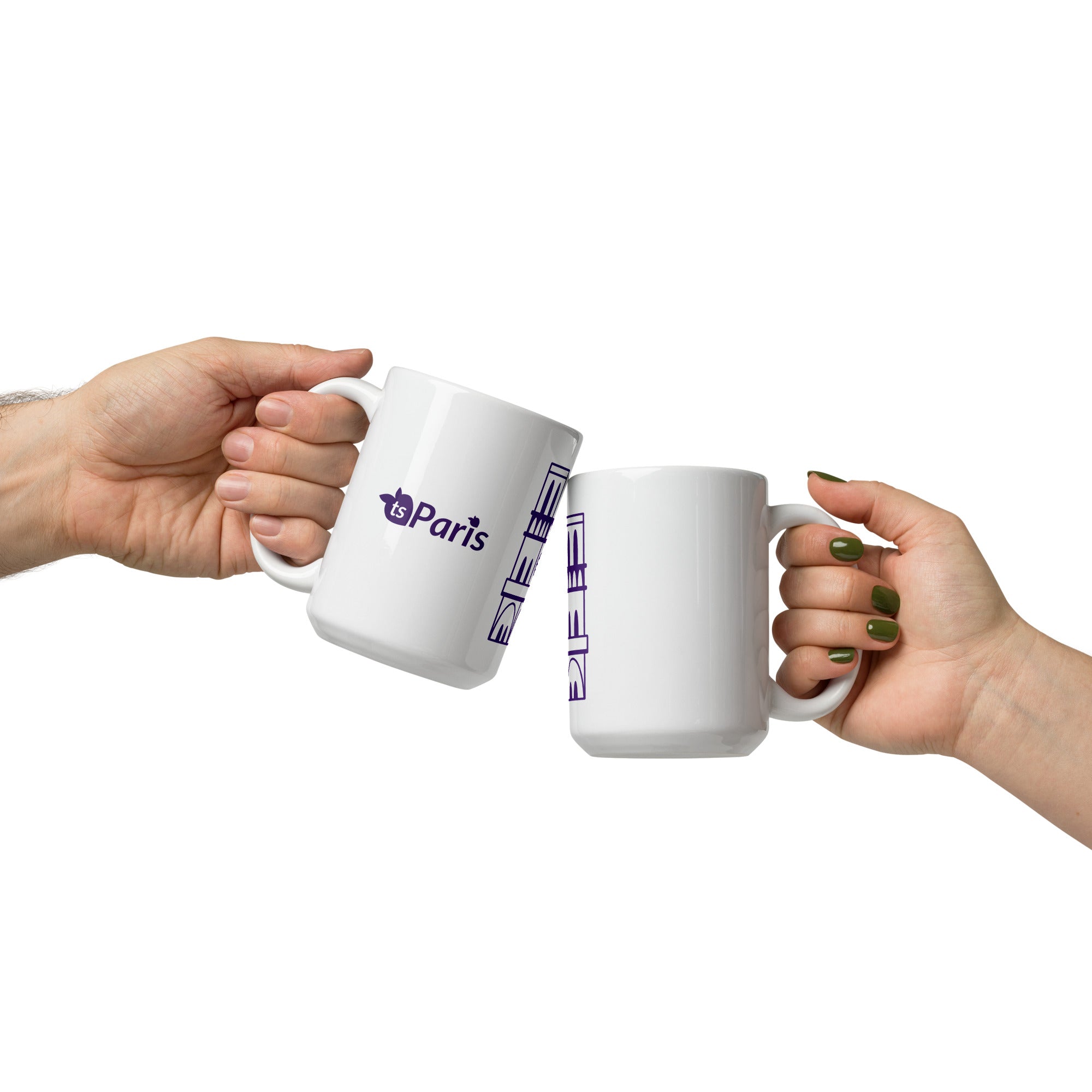 tsgabrielle® • Paris - Cathédrale Notre-Dame • Mug brillant • Blanc