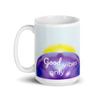 tsgabrielle® • Good Vibes Only • Mug brillant • Noir • Céramique • 3 tailles