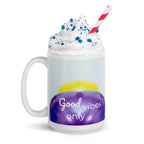 tsgabrielle® • Good Vibes Only • Mug brillant • Noir • Céramique • 3 tailles