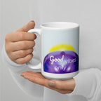 tsgabrielle® • Good Vibes Only • Mug brillant • Noir • Céramique • 3 tailles