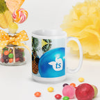 tsgabrielle® • Good Vibes Only • Mug brillant • Noir • Céramique • 3 tailles