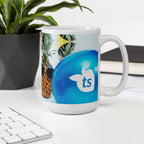 tsgabrielle® • Good Vibes Only • Mug brillant • Noir • Céramique • 3 tailles