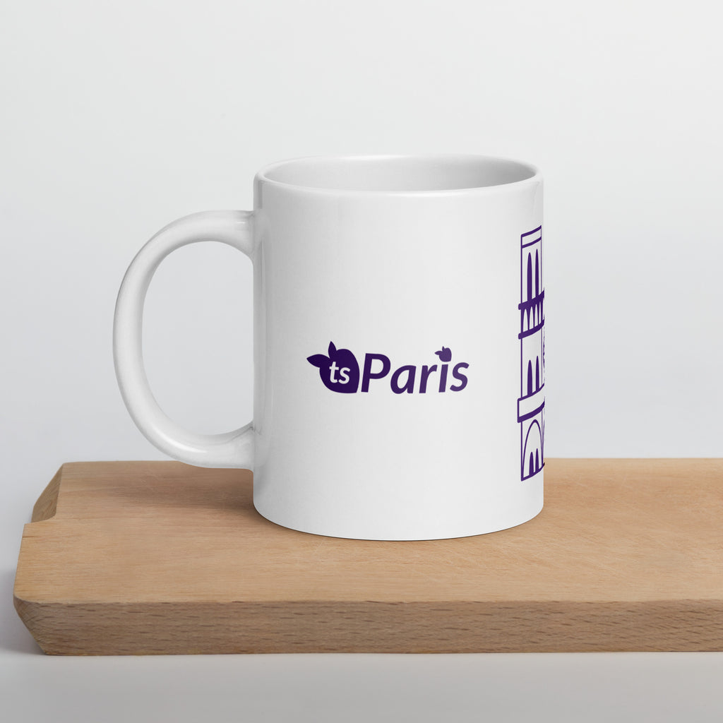 tsgabrielle® • Paris - Cathédrale Notre-Dame • Mug brillant • Blanc