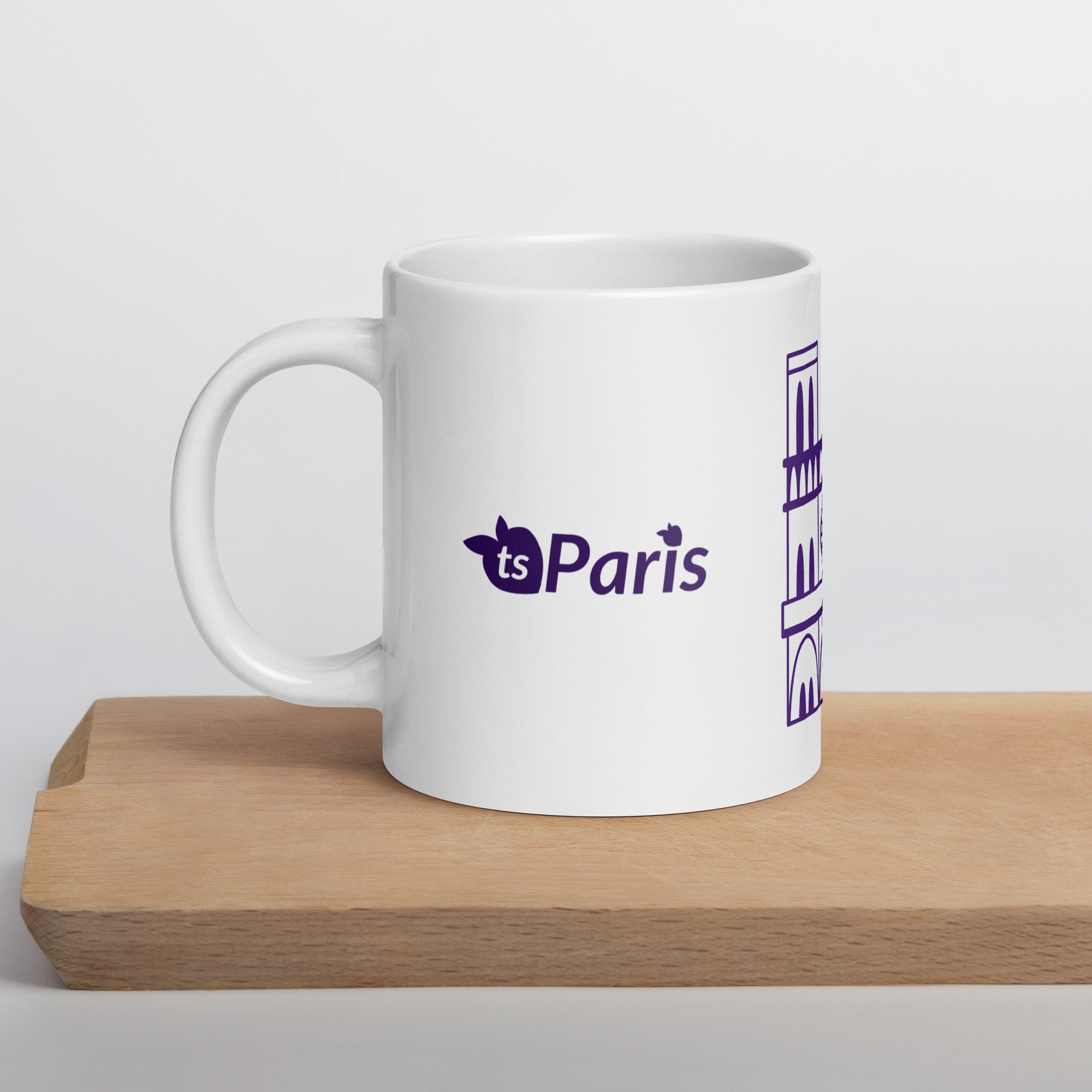 tsgabrielle® • Paris - Cathédrale Notre-Dame • Mug brillant • Blanc