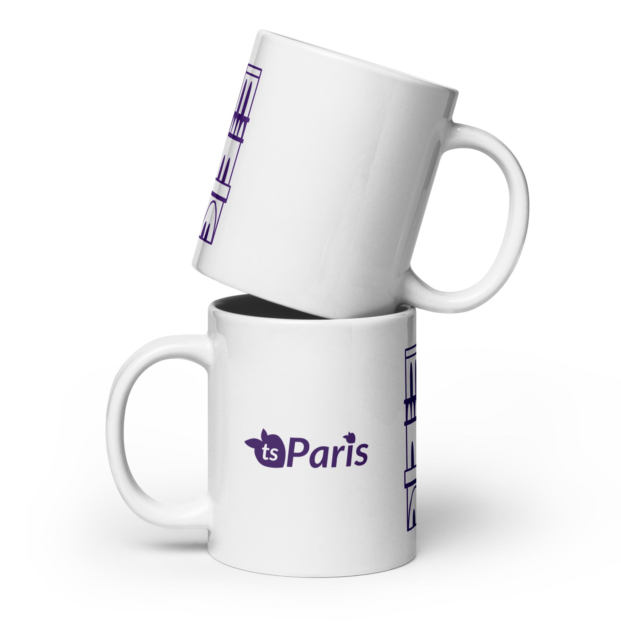tsgabrielle® • Paris - Cathédrale Notre-Dame • Mug brillant • Blanc