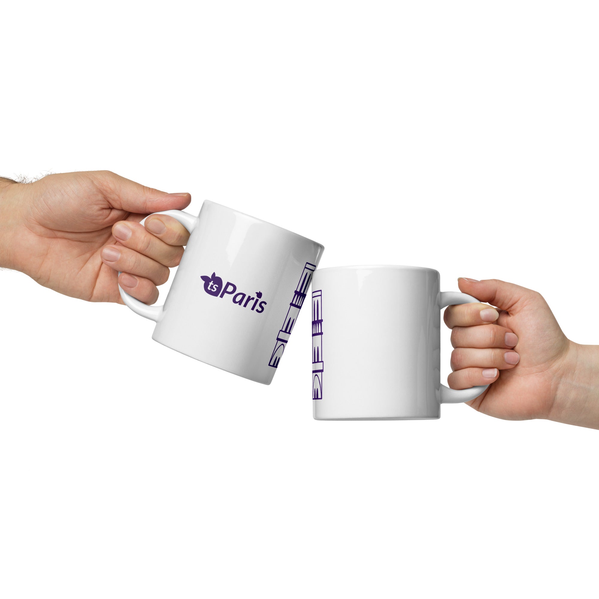 tsgabrielle® • Paris - Cathédrale Notre-Dame • Mug brillant • Blanc