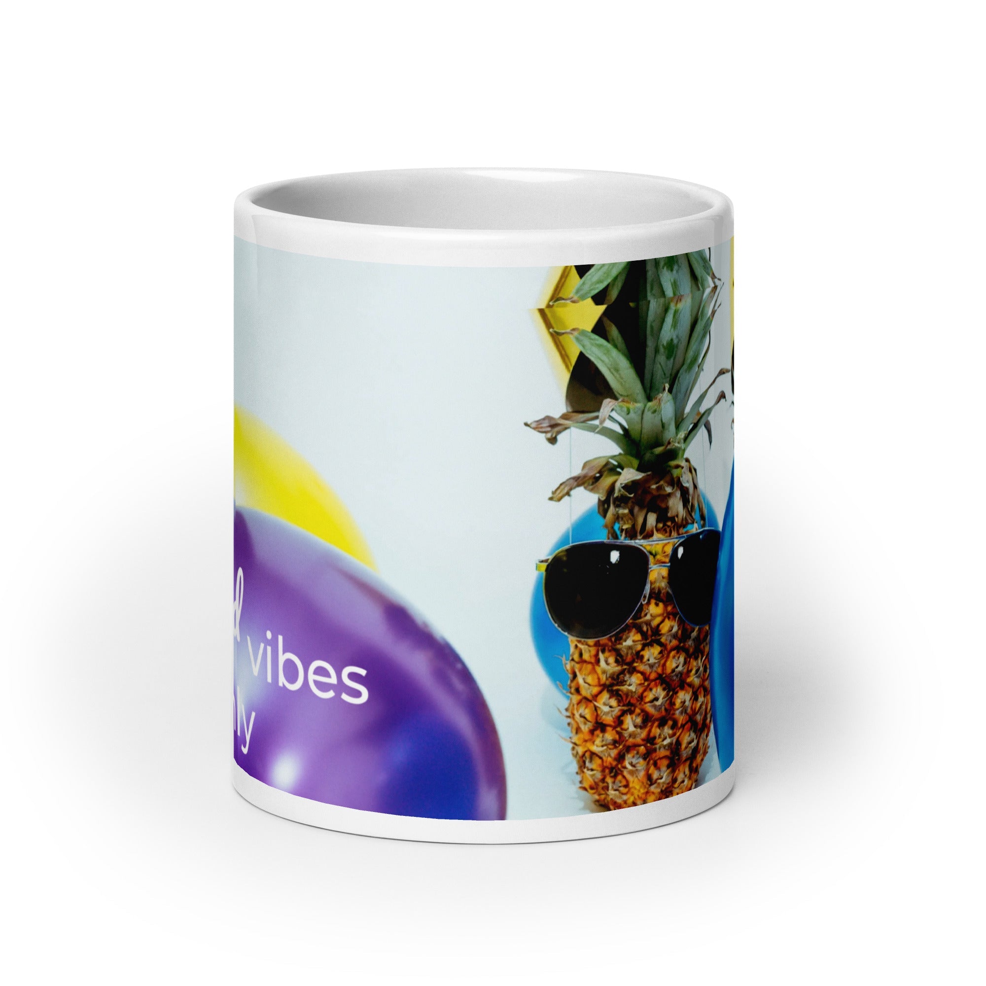 tsgabrielle® • Good Vibes Only • Mug brillant • Noir • Céramique • 3 tailles
