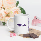 tsgabrielle® • Paris - Cathédrale Notre-Dame • Mug brillant • Blanc