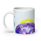 tsgabrielle® • Good Vibes Only • Mug brillant • Noir • Céramique • 3 tailles